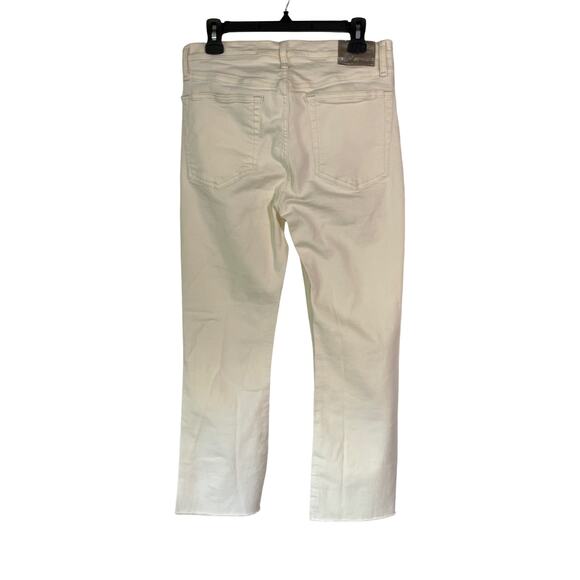 Rag & Bone Peyton Mid Rise Bootcut Jeans Ecru White Denim Sz 29 - Picture 7 of 10
